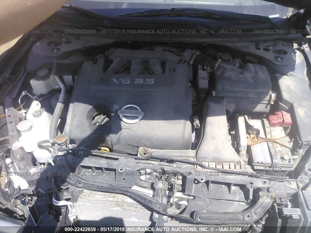 1N4BL2AP0AN493325 - 2010 NISSAN ALTIMA SR GRAY photo 10