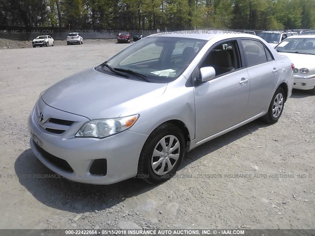 JTDBU4EE4B9140236 - 2011 TOYOTA COROLLA S/LE GRAY photo 2