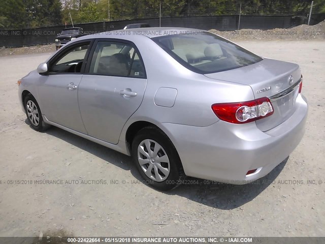 JTDBU4EE4B9140236 - 2011 TOYOTA COROLLA S/LE GRAY photo 3