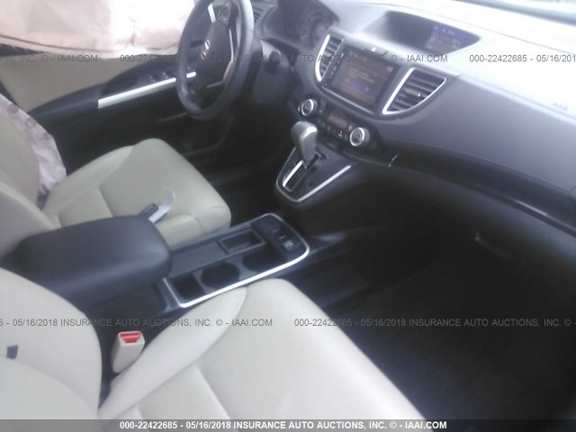 5J6RM4H74FL039048 - 2015 HONDA CR-V EXL GRAY photo 5