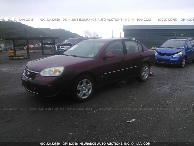 1G1ZT53F36F213745 - 2006 CHEVROLET MALIBU LT MAROON photo 2