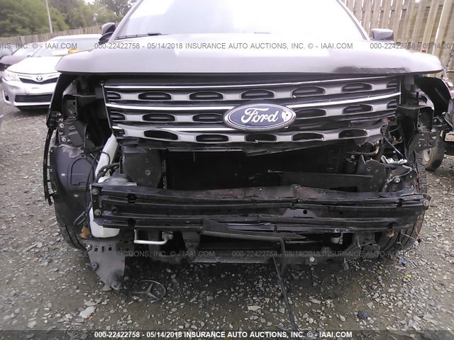 1FM5K7D89GGC05029 - 2016 FORD EXPLORER XLT GRAY photo 6