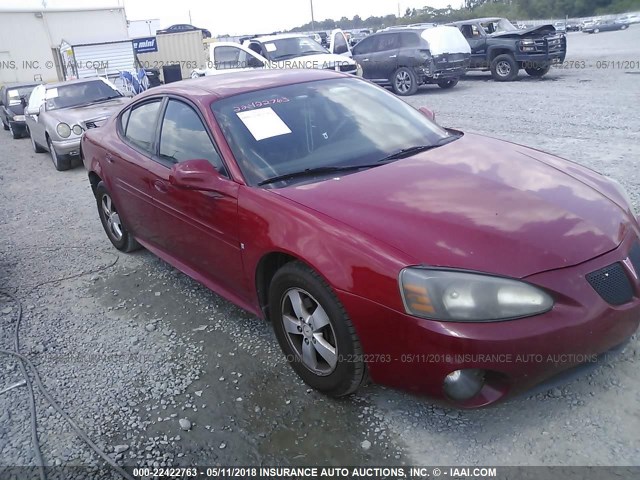 2G2WP552781125305 - 2008 PONTIAC GRAND PRIX RED photo 1