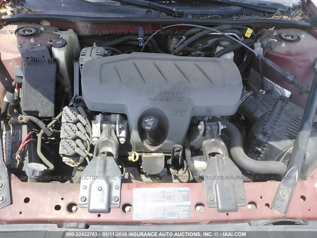 2G2WP552781125305 - 2008 PONTIAC GRAND PRIX RED photo 10