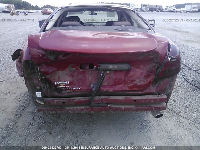 2G2WP552781125305 - 2008 PONTIAC GRAND PRIX RED photo 6