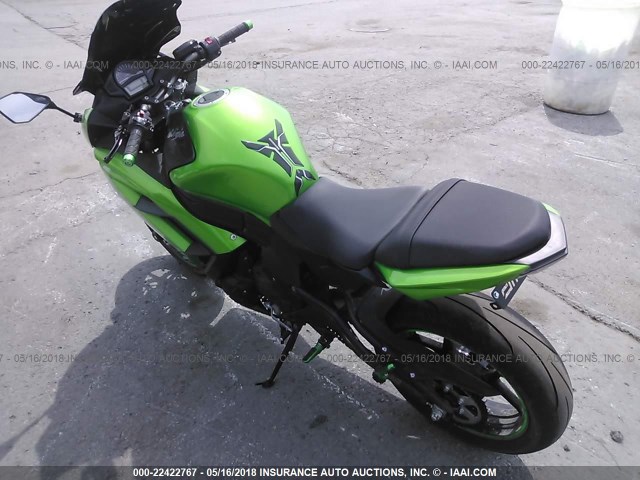JKAEXEE16FDA18890 - 2015 KAWASAKI EX650 E GREEN photo 3