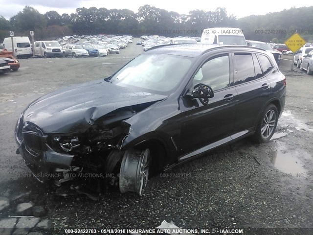 5UXTS3C55J0Y94965 - 2018 BMW X3 XDRIVE30I GRAY photo 2