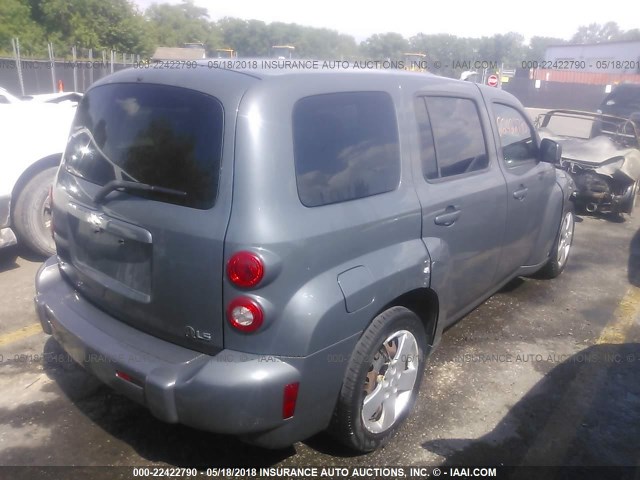 3GNDA13D68S636274 - 2008 CHEVROLET HHR LS GRAY photo 4