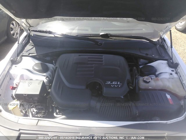 2C3CCAAG3EH347125 - 2014 CHRYSLER 300 WHITE photo 10