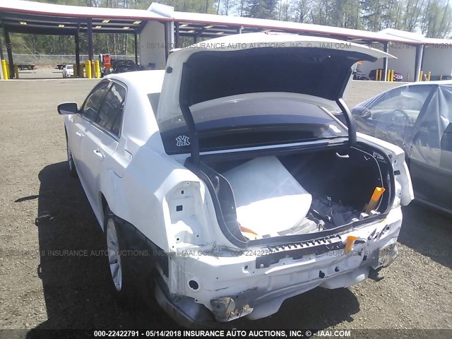 2C3CCAAG3EH347125 - 2014 CHRYSLER 300 WHITE photo 3