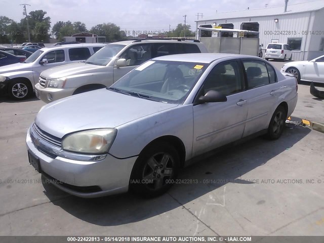 1G1ZT54885F182796 - 2005 CHEVROLET MALIBU LS ვერცხლისფერი ფოტო 2
