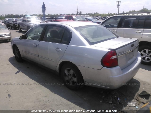 1G1ZT54885F182796 - 2005 CHEVROLET MALIBU LS ვერცხლისფერი ფოტო 3
