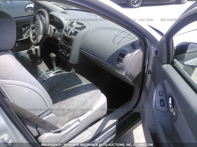 1G1ZT54885F182796 - 2005 CHEVROLET MALIBU LS ვერცხლისფერი ფოტო 5