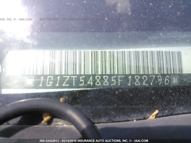 1G1ZT54885F182796 - 2005 CHEVROLET MALIBU LS ვერცხლისფერი ფოტო 9