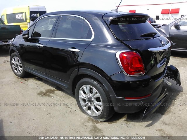 ZFBCFXDT3GP347996 - 2016 FIAT 500X LOUNGE BLACK photo 3