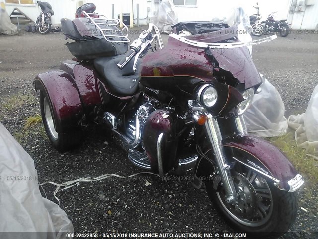 1HD1MAL18FB862056 - 2015 HARLEY-DAVIDSON FLHTCUTG TRI GLIDE ULTRA BURGUNDY photo 1