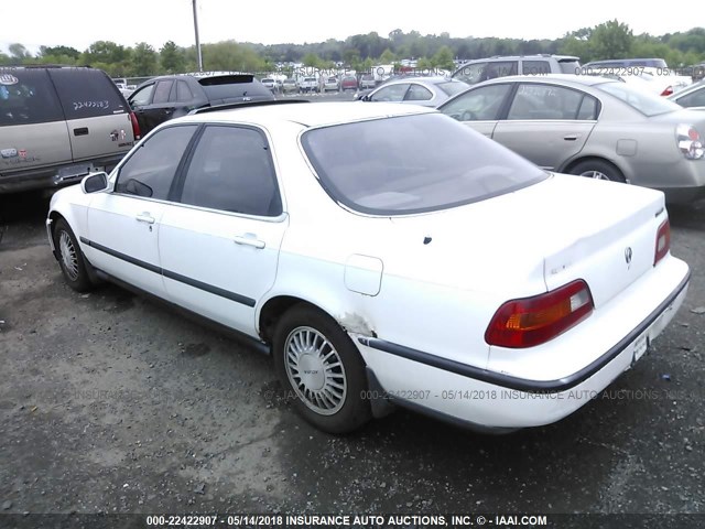 JH4KA7665NC014989 - 1992 ACURA LEGEND L WHITE photo 3