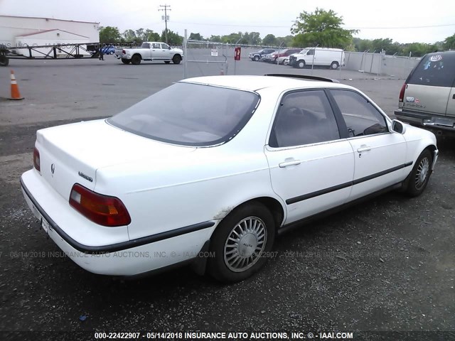 JH4KA7665NC014989 - 1992 ACURA LEGEND L WHITE photo 4