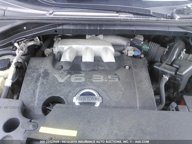 JN8AZ08W13W210809 - 2003 NISSAN MURANO SL/SE SILVER photo 10