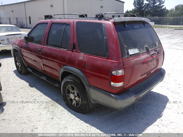JN8AR07S3XW363695 - 1999 NISSAN PATHFINDER LE/SE/XE RED photo 3