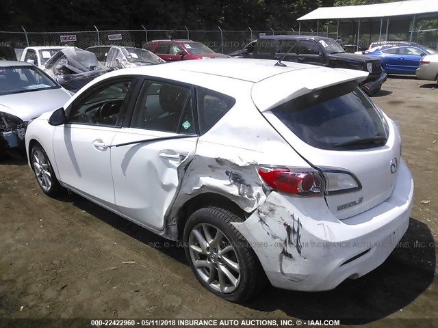 JM1BL1L66C1512818 - 2012 MAZDA 3 S WHITE photo 3