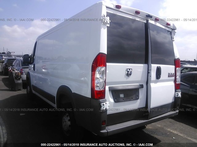 3C6TRVAG6HE524002 - 2017 RAM PROMASTER 1500 1500 STANDARD WHITE photo 3