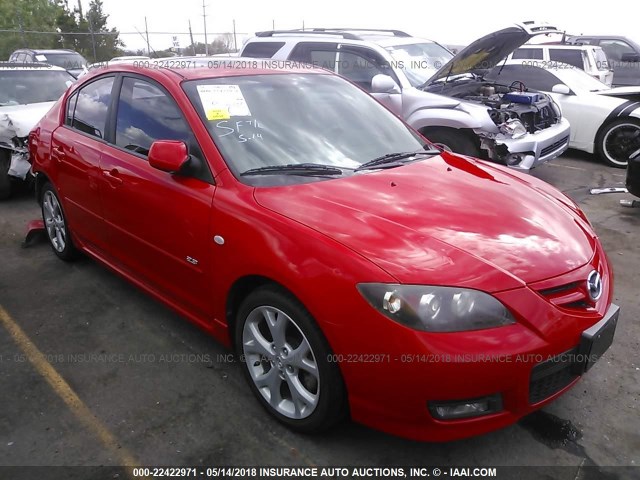 JM1BK323281833039 - 2008 MAZDA 3 S RED photo 1