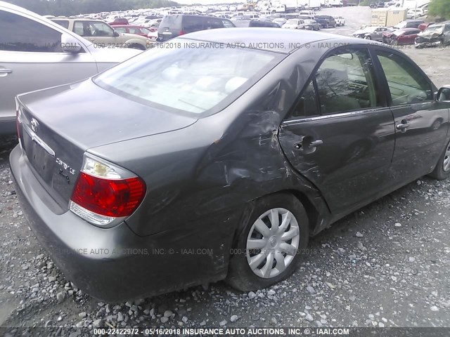 4T1BE32K65U594504 - 2005 TOYOTA CAMRY LE/XLE/SE ნაცრისფერი ფოტო 6