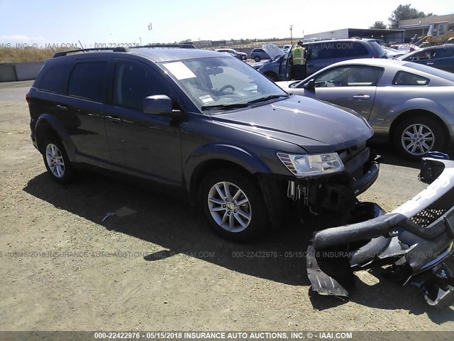 3C4PDDBG2ET143157 - 2014 DODGE JOURNEY SXT GRAY photo 1