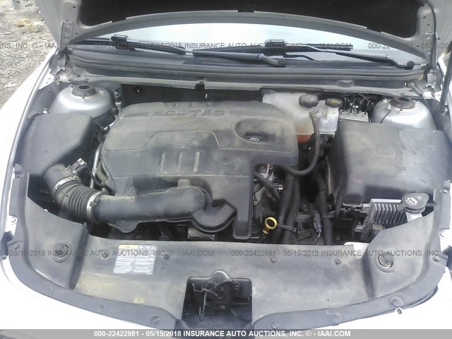 1G1ZE5E0XCF252170 - 2012 CHEVROLET MALIBU LTZ 银色 照片 10