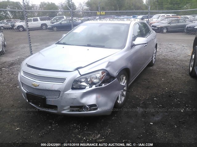 1G1ZE5E0XCF252170 - 2012 CHEVROLET MALIBU LTZ 银色 照片 2