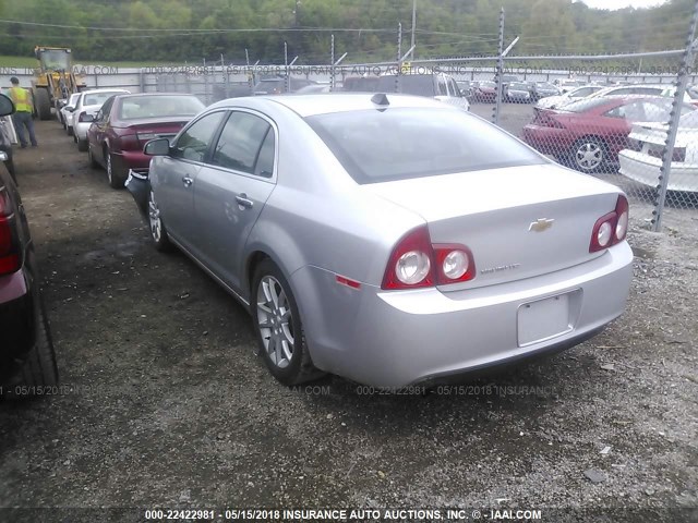 1G1ZE5E0XCF252170 - 2012 CHEVROLET MALIBU LTZ 银色 照片 3