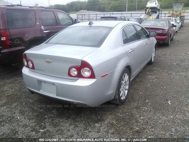 1G1ZE5E0XCF252170 - 2012 CHEVROLET MALIBU LTZ 银色 照片 4