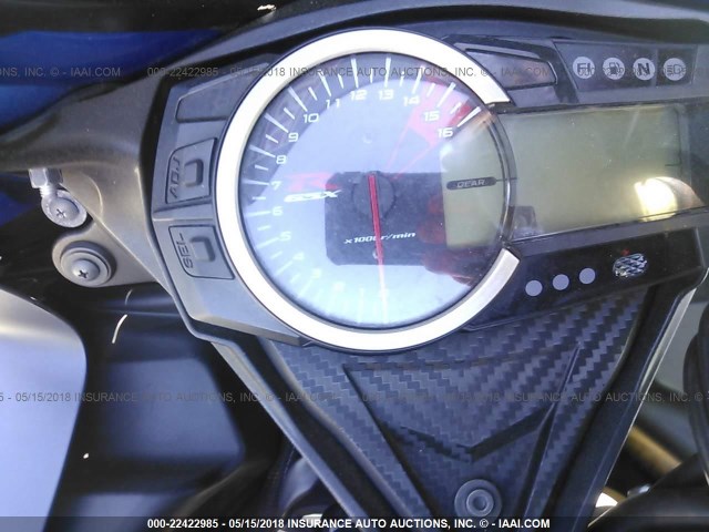 JS1GR7MA2C2101186 - 2012 SUZUKI GSX750 BLUE photo 7