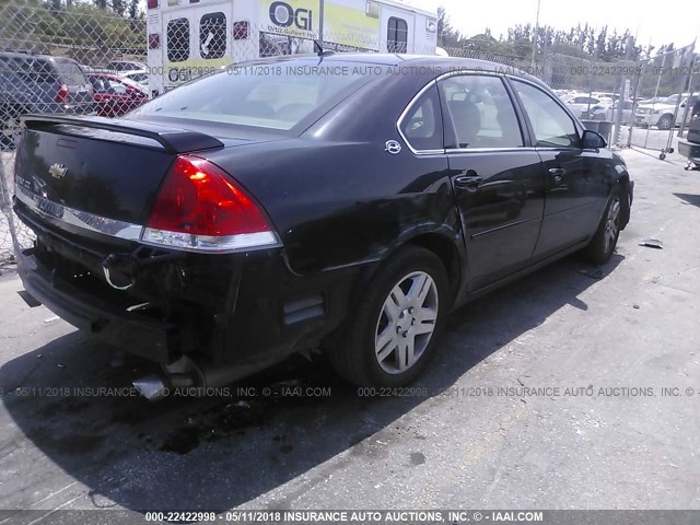 2G1WU581269237623 - 2006 CHEVROLET IMPALA LTZ BLACK photo 4