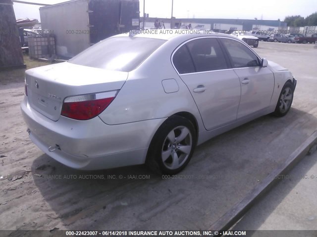 WBANF73516CG67171 - 2006 BMW 530 XI SILVER photo 4