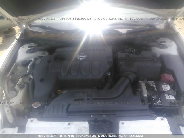 1N4AL24E38C152206 - 2008 NISSAN ALTIMA 2.5S WHITE photo 10