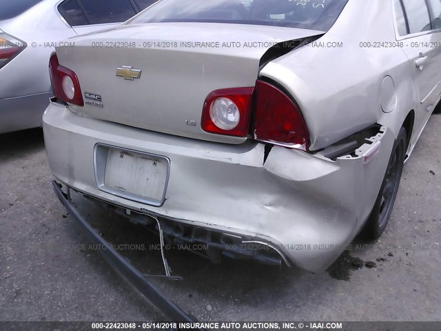 1G1ZG57B09F135215 - 2009 CHEVROLET MALIBU LS 金色 照片 6