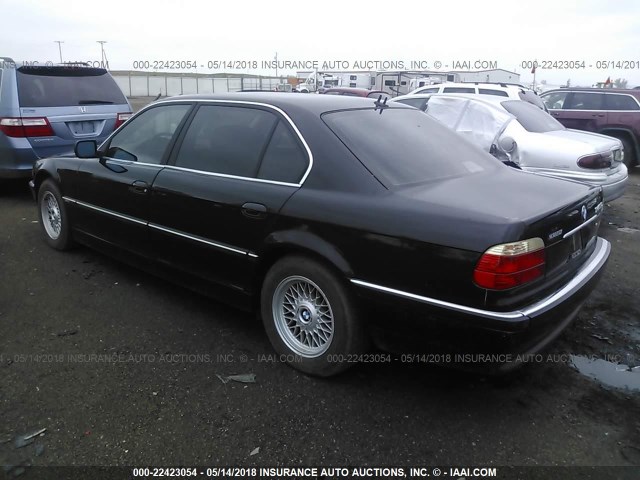 WBAGH83441DP27038 - 2001 BMW 740 IL BLACK photo 3