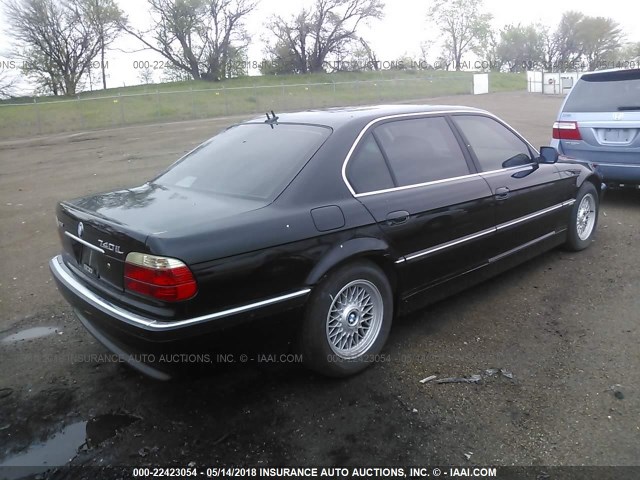 WBAGH83441DP27038 - 2001 BMW 740 IL BLACK photo 4