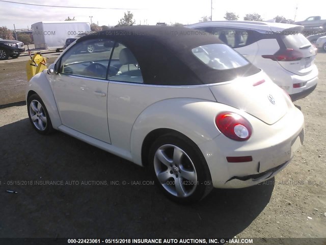 3VWSG31Y27M400656 - 2007 VOLKSWAGEN NEW BEETLE CONVERTIBLE OPTION PKG 2 BEIGE photo 3