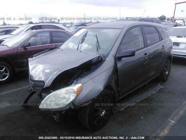 2T1KR32E38C710651 - 2008 TOYOTA COROLLA MATRIX XR GRAY photo 2