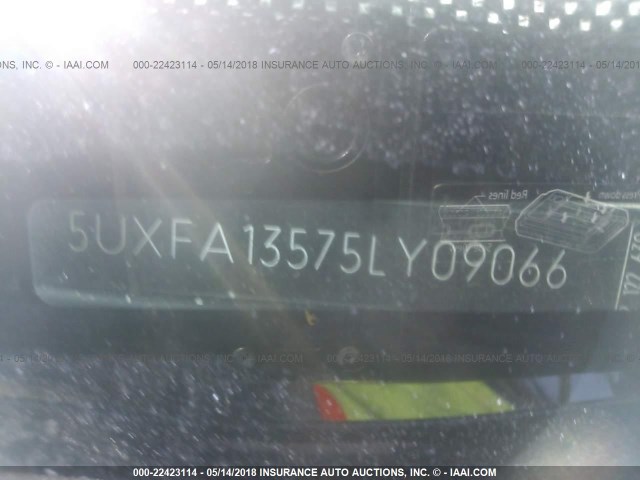 5UXFA13575LY09066 - 2005 BMW X5 3.0I BLACK photo 9