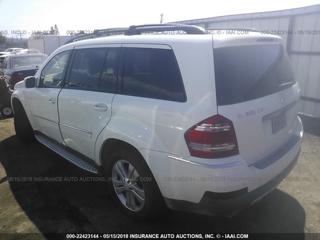 4JGBF22E08A361807 - 2008 MERCEDES-BENZ GL 320 CDI WHITE photo 3