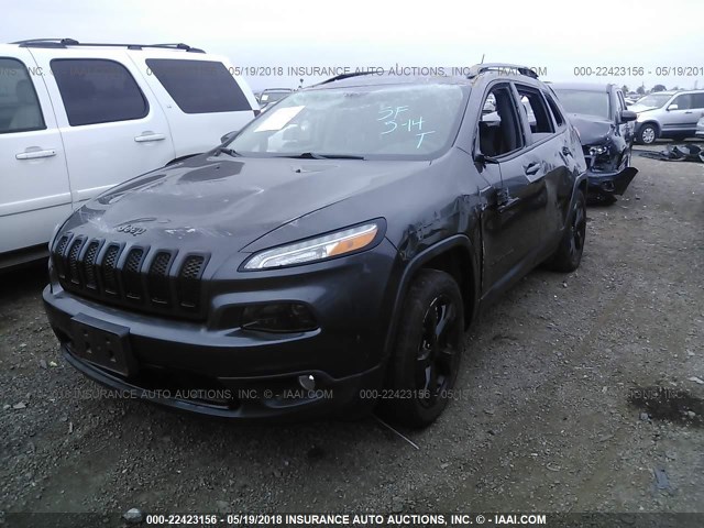 1C4PJLCS6GW212306 - 2016 JEEP CHEROKEE LATITUDE GRAY photo 2