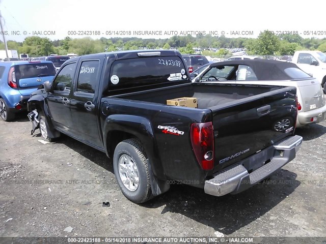 1GTDT13E578243398 - 2007 GMC CANYON BLACK photo 3