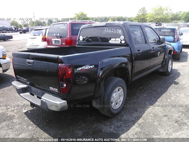 1GTDT13E578243398 - 2007 GMC CANYON BLACK photo 4