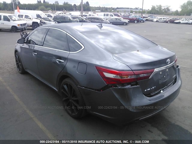 4T1BK1EB1GU205487 - 2016 TOYOTA AVALON XLE PLUS/PREMIUM/TOUR/LTD GRAY photo 3