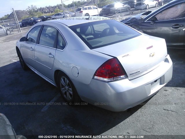 2G1WA5E36F1167072 - 2015 CHEVROLET IMPALA LIMITED LS SILVER photo 3