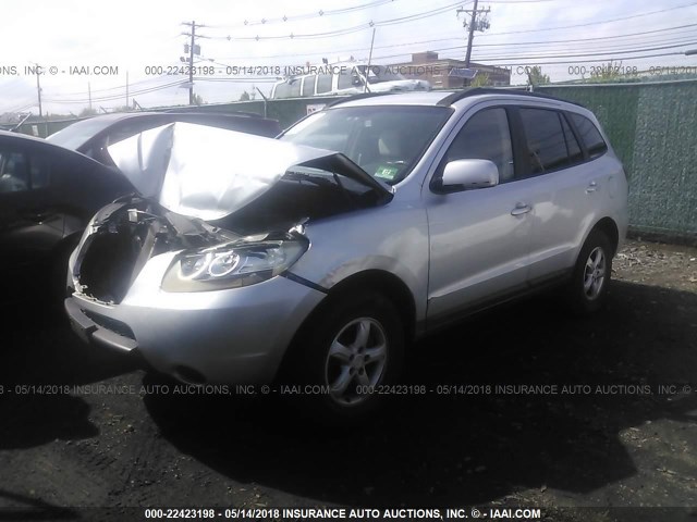 5NMSG13D58H157074 - 2008 HYUNDAI SANTA FE GLS SILVER photo 2